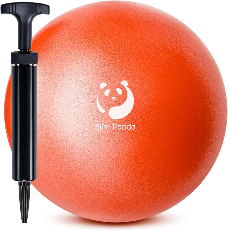 Slim Panda Pilates Ball, 9 Inch Small Exercise Ball, Anti Burst Mini Yoga Ball for Stability, Workout, Barre, Core Strength, Physical Therapy, Balance, Stretching - Image 1